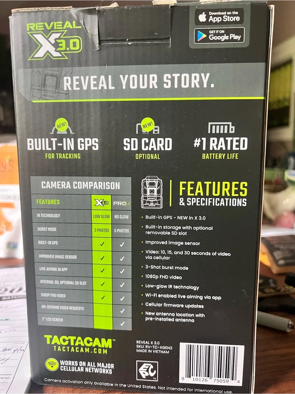 Reveal X 3.0 Cellular Trail Cam
